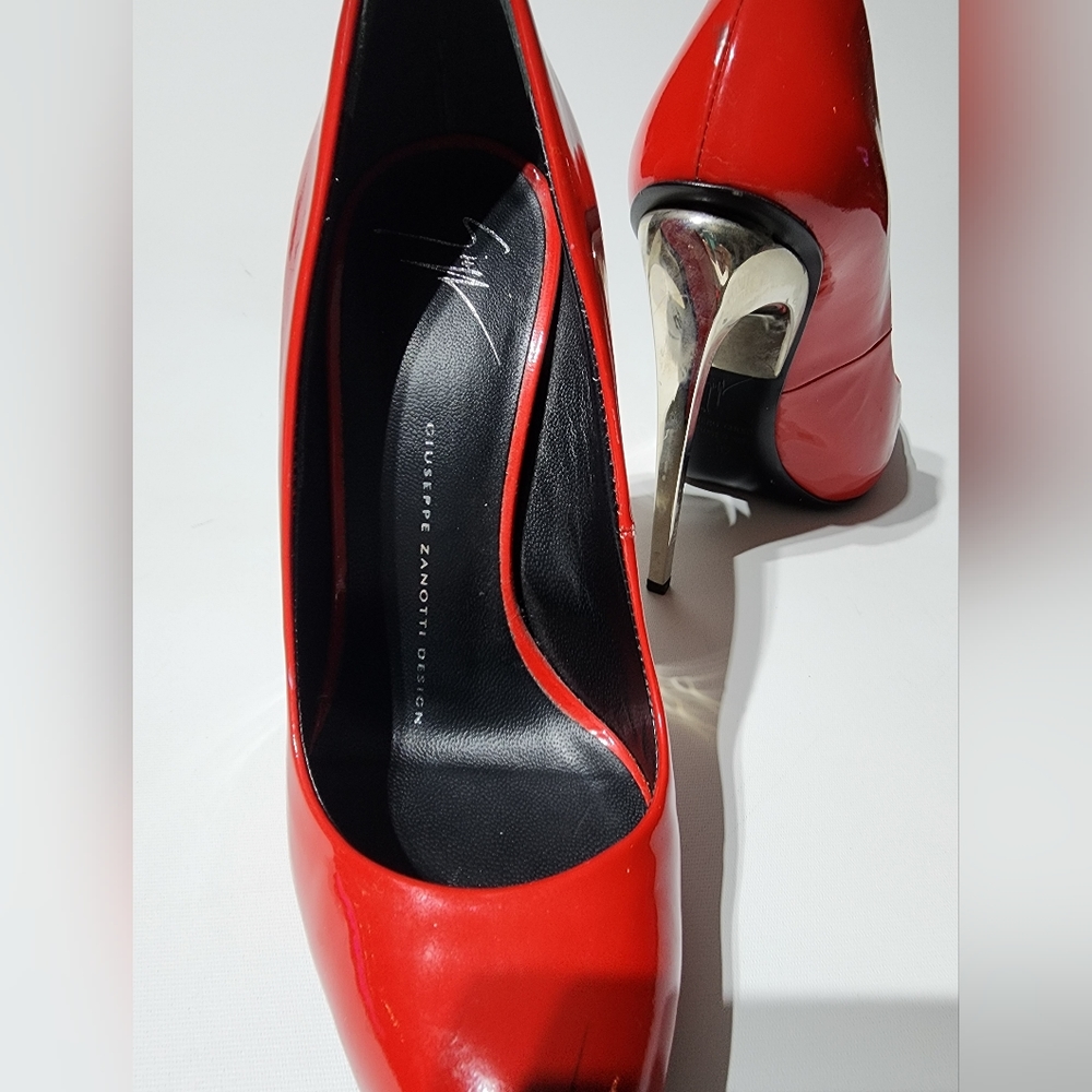 Giuseppe Zanotti red patent heels
